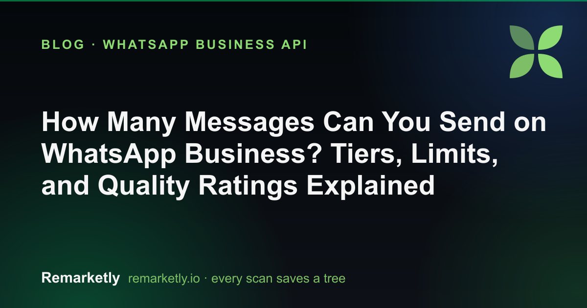 How Many Messages Can You Send on WhatsApp Business? Tiers, Limits, and Quality Ratings Explained