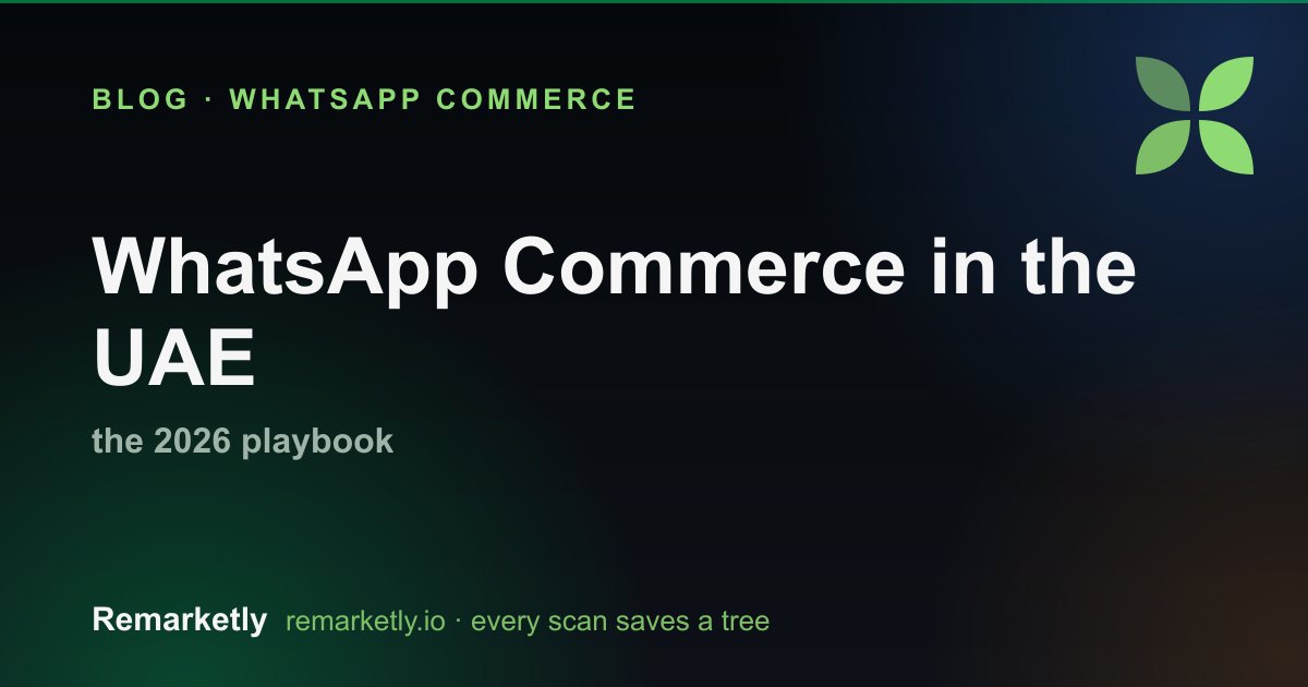 WhatsApp Commerce in the UAE — the 2026 playbook